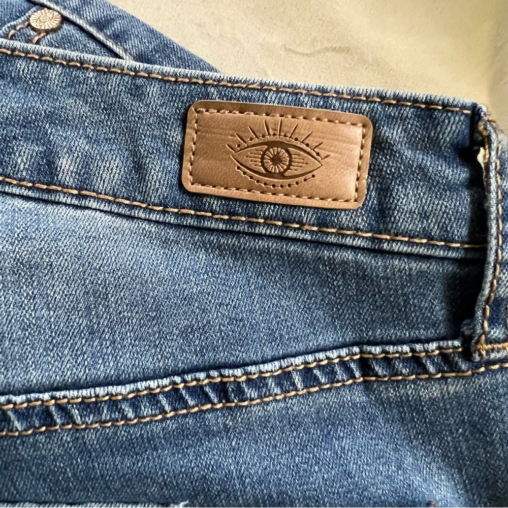 Sofia By Sofia Vergara Distressed Blue Skinny Jea… - image 4